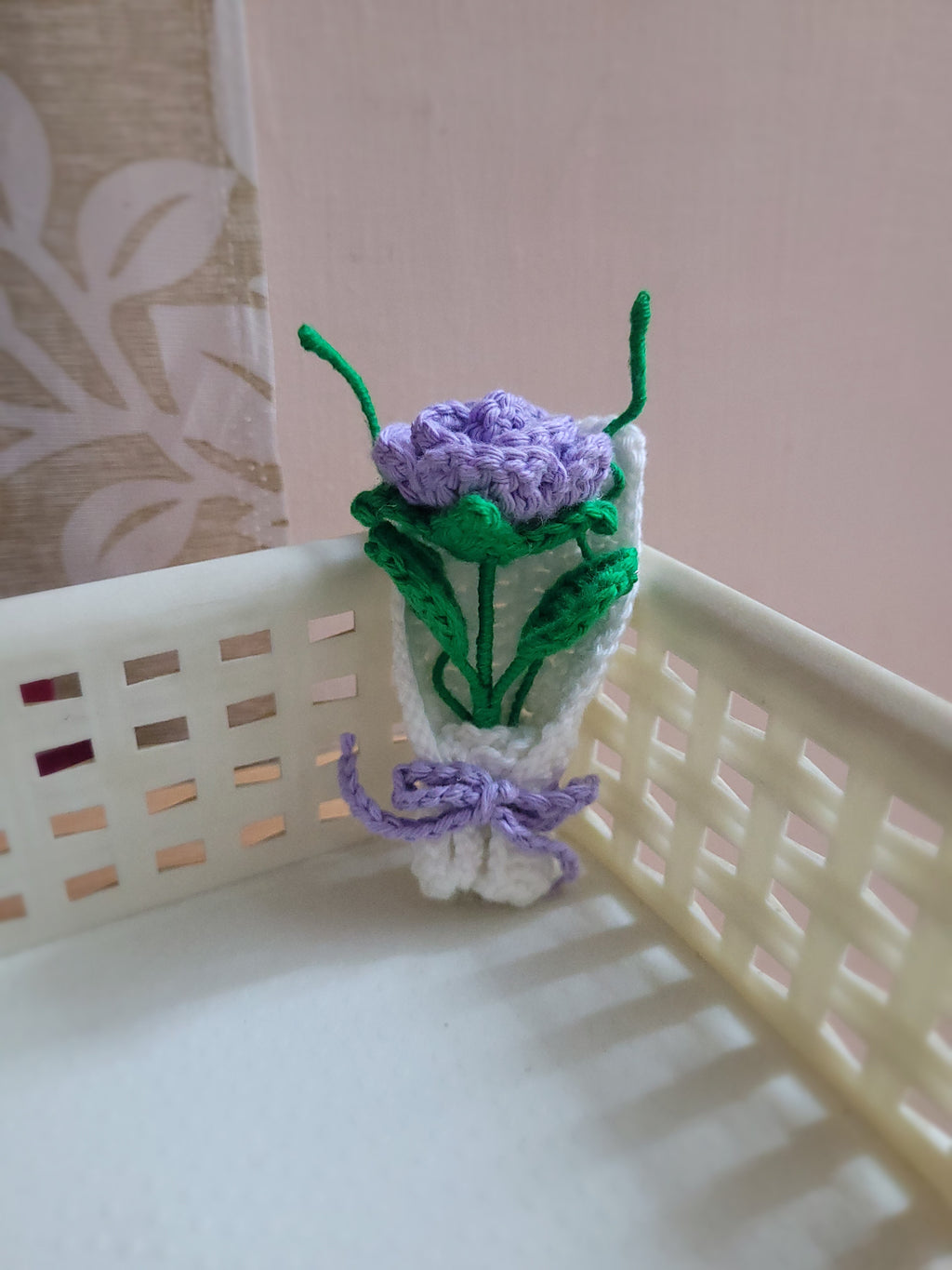 Rose Mini Crochet Bouquet