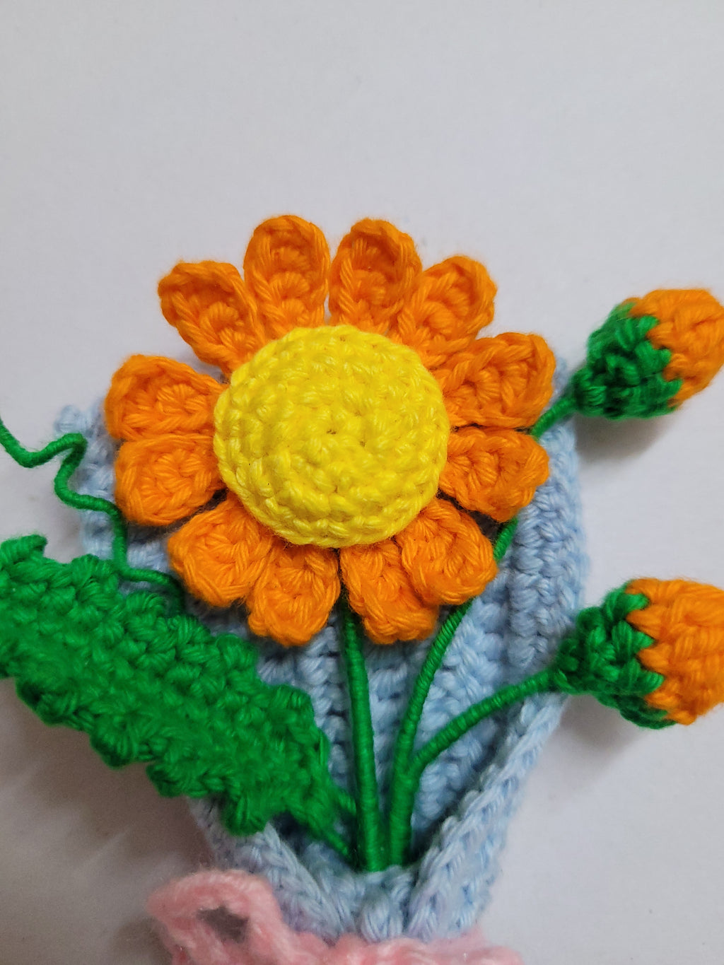 Gerbera Daisy Mini Crochet Bouquet