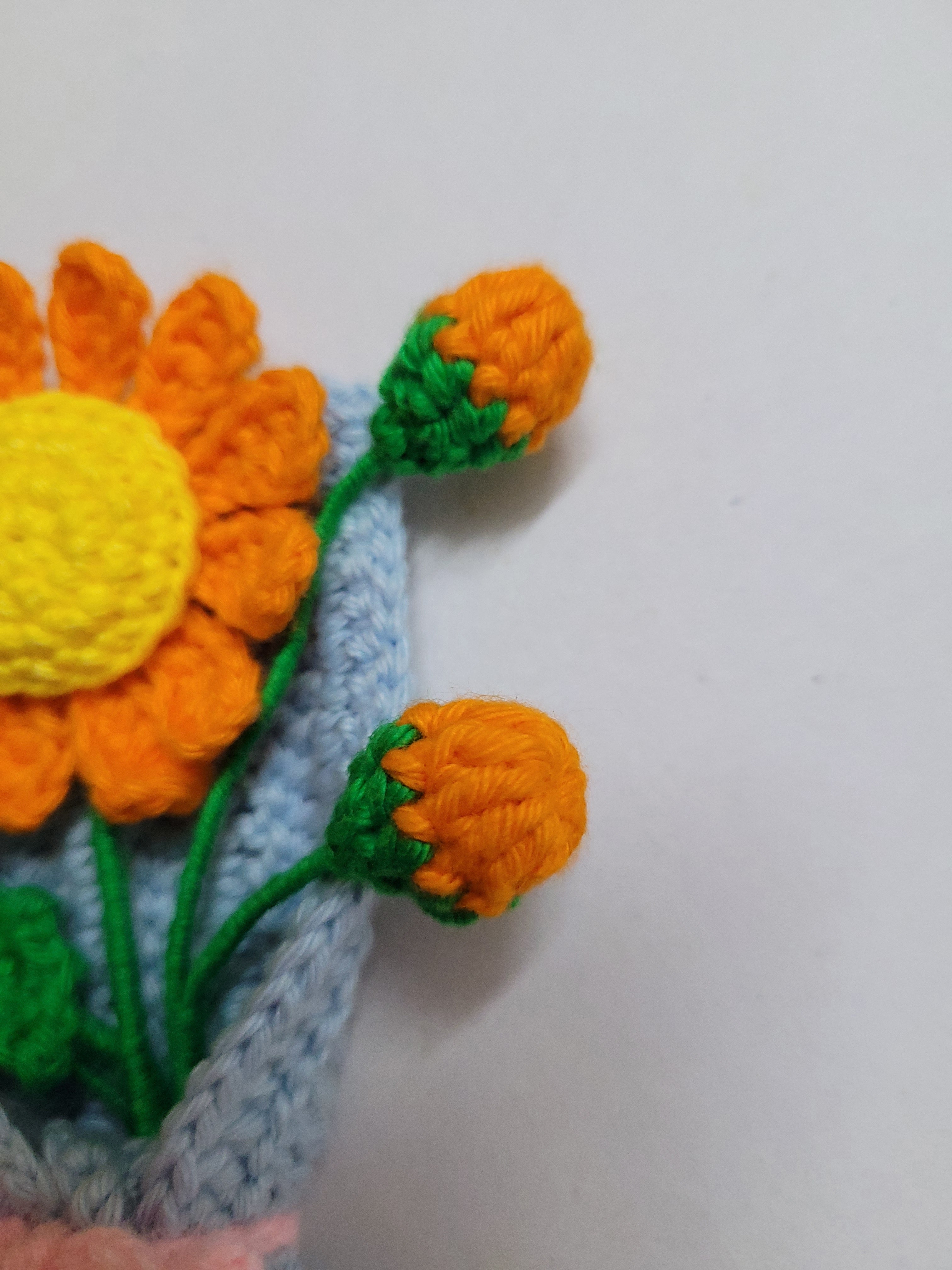 Gerbera Daisy Mini Crochet Bouquet